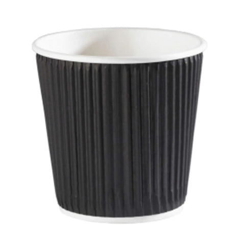 4oz double walled black ripple Cups x 1000