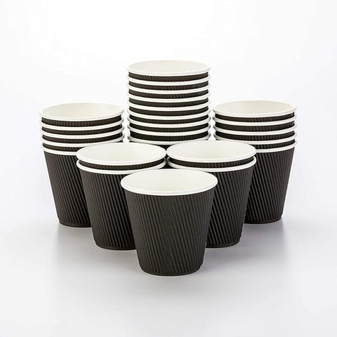 4oz double walled black ripple Cups x 1000